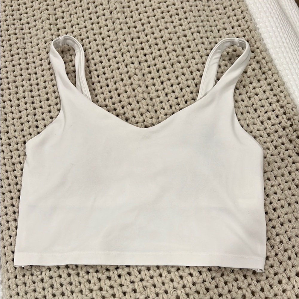 Aerie White Bra Tank Top